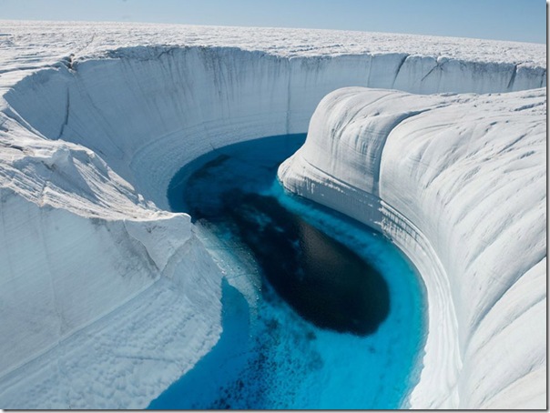 Ice Canyon na Groenlândia
