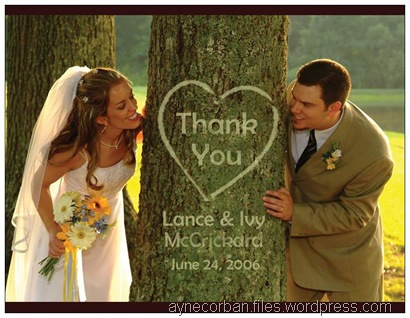 I think that the photo wedding cards are a bit like a memento of the day