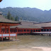 The shrine buildings.