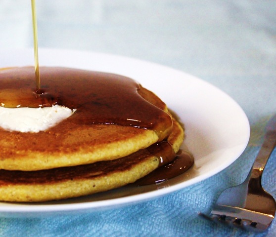 [cornmeal pancakes butter maple syrup polenta[4].jpg]