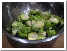 brussel sprouts in bowl