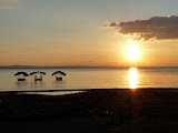 Coucher de soleil sur le lac Nicaragua