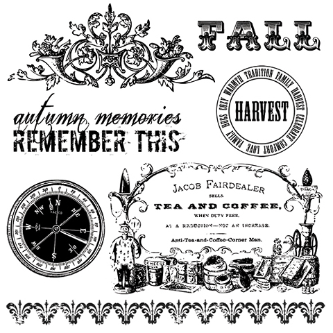 Amber Road clear stamp set from Pink Paislee