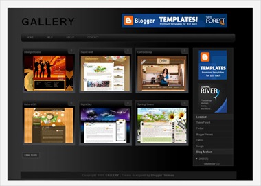 Gallery blogger template