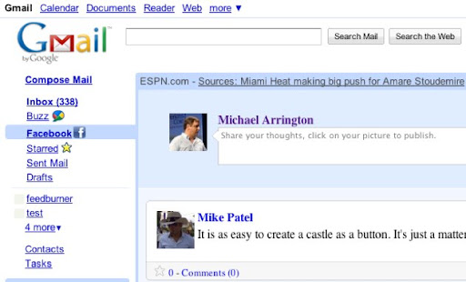 facebookchrome Agrega Facebook a tu Gmail