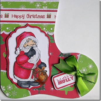 Card No. 088 - Molly's Christmas Stocking 001 Card No. 088 - Molly's Christmas Stocking 001