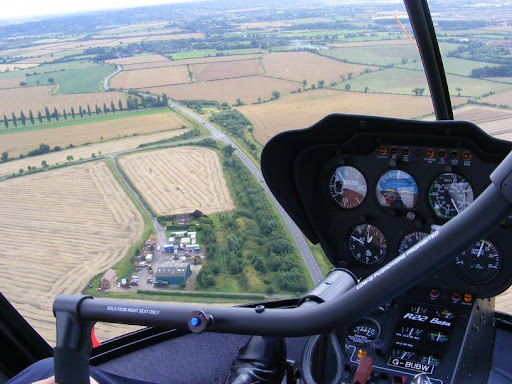 Here you can see how control over steering is shared between pilot (me) and real pilot (instructor)