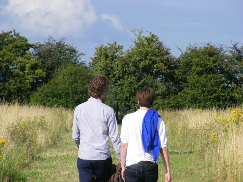 Walking in the English countryside