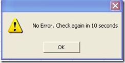 no error