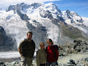 Monte Rosa - widok z górnej stacji kolejki na Gornergrat