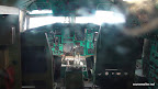 Blick ins Cockpit der TU-144. Sieht etwas “bodenständiger” aus als bei der Concorde.