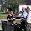 Sabrina receiving a house warming gift from Family Promise