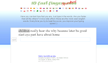 Speedtest 10 Fast Fingers