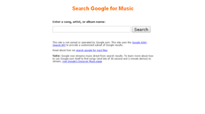 Google Music Search