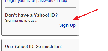 بر روی لینک Sign Up کلیک کنید