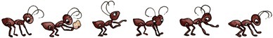 imagem decoupage clipart BDR Line of Ants