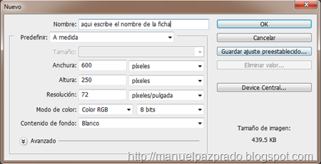especificaciones especificaciones