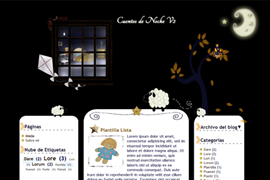 Plantilla Cuentos de Noche 3 columnas