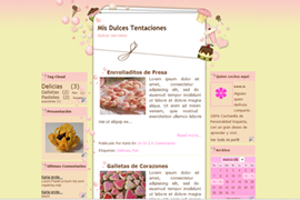Plantilla Mis dulces tentaciones