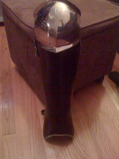 Leg armour of old