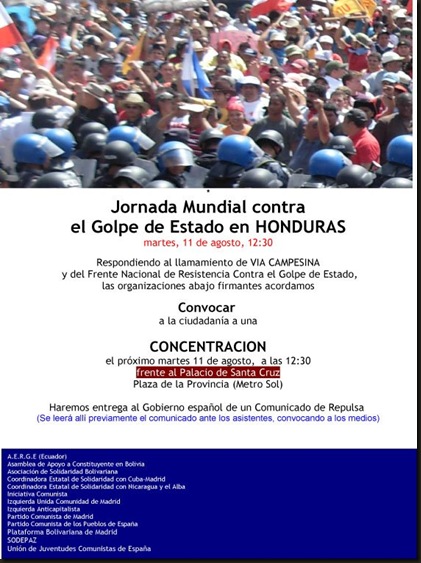 Honduras manifestación