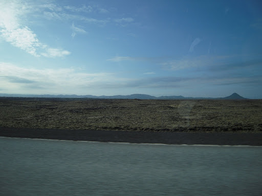 The obligatory "I'm driving to Reykjavík, holy shit check out this awesomely desolate landscape" shot.