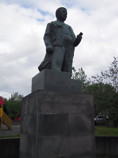 More statuary, this one near the University of Iceland.