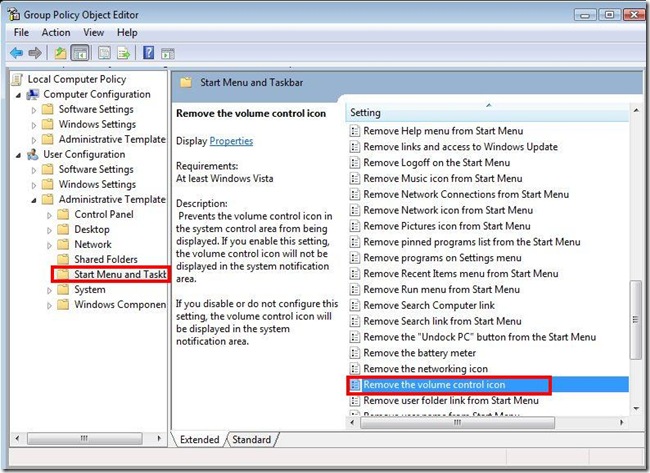 Windows Vista System Icons Volume Disabled