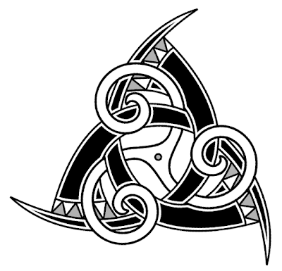 tattoo triskel odin horns
