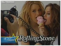  Blake Lively y Leighton Meester lamen helado para Rolling Stone