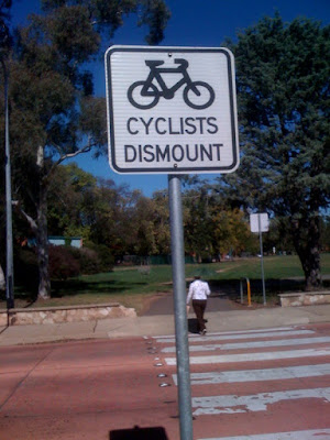 Cyclists Dismount