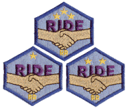 Die RIDE-Abzeichen