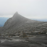 The famous south peak of Kinabalu (it's on the 1-ringit note)
