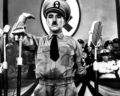 Chaplin in The Great Dictator