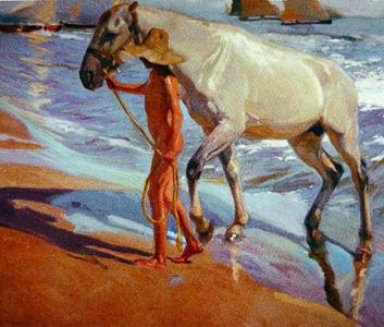 el baño del caballo -1909