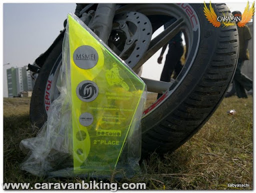 Kolkata, Dirt Track, Motocross 2011, 2nd prize in 200cc- 250cc