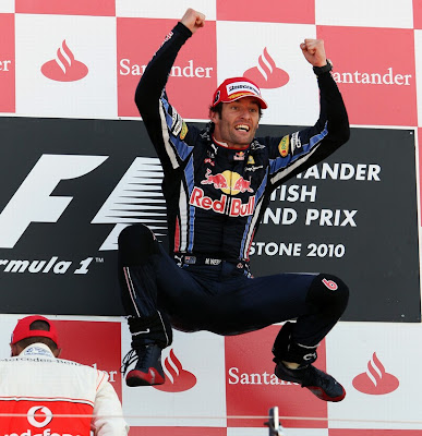 Марк Уэббер победитель Гран-при Великобритании 2010