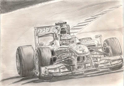 рисунок Дженсон Баттон McLaren