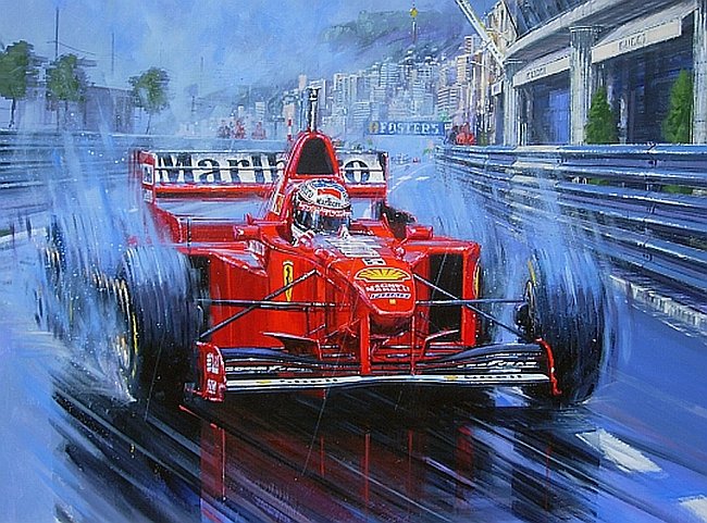 арт Михаэль Шумахер на Гран-при Монако 1997