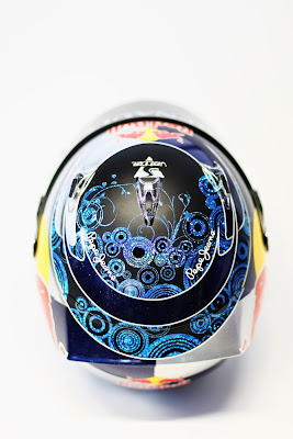шлем Себастьяна Феттеля в сезоне 2011 вид сверху
