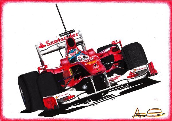 Фернандо Алонсо  Ferrari F10 на предсезонных тестах 2010 by adrilozano
