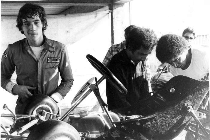 фото Айртон Сенна в картинговой гонке Сан-Паулу 1978 год