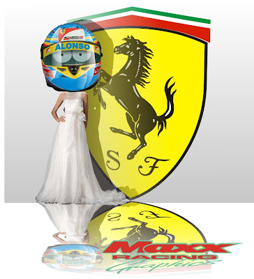 Фернандо Алонсо играет свадьбу с Ferrari Maxx Racing