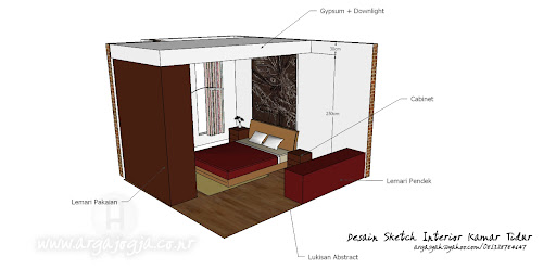  Desain Interior Kamar Tidur Utama Coklat Elegan 