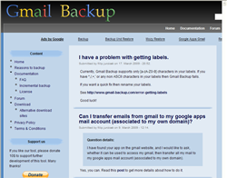 gmailのメールデータをダウンロード、バックアップできる　アーカイブやgmail移行に Gmail Backup