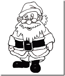 Dibujos para colorear de Santa Claus