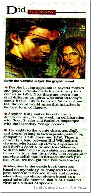Deccan Chronicle Chennai Chronicle Dated 20032010 Vampires in Graphic Novels