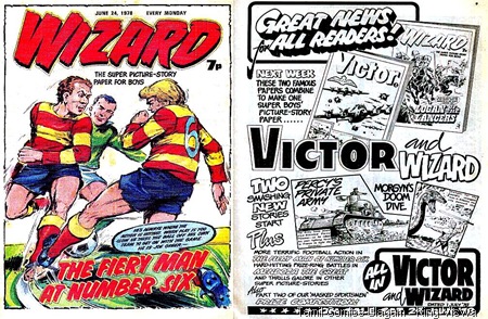 Wizard Last Issue Dated 24-06-1978 cover And Merger Ad