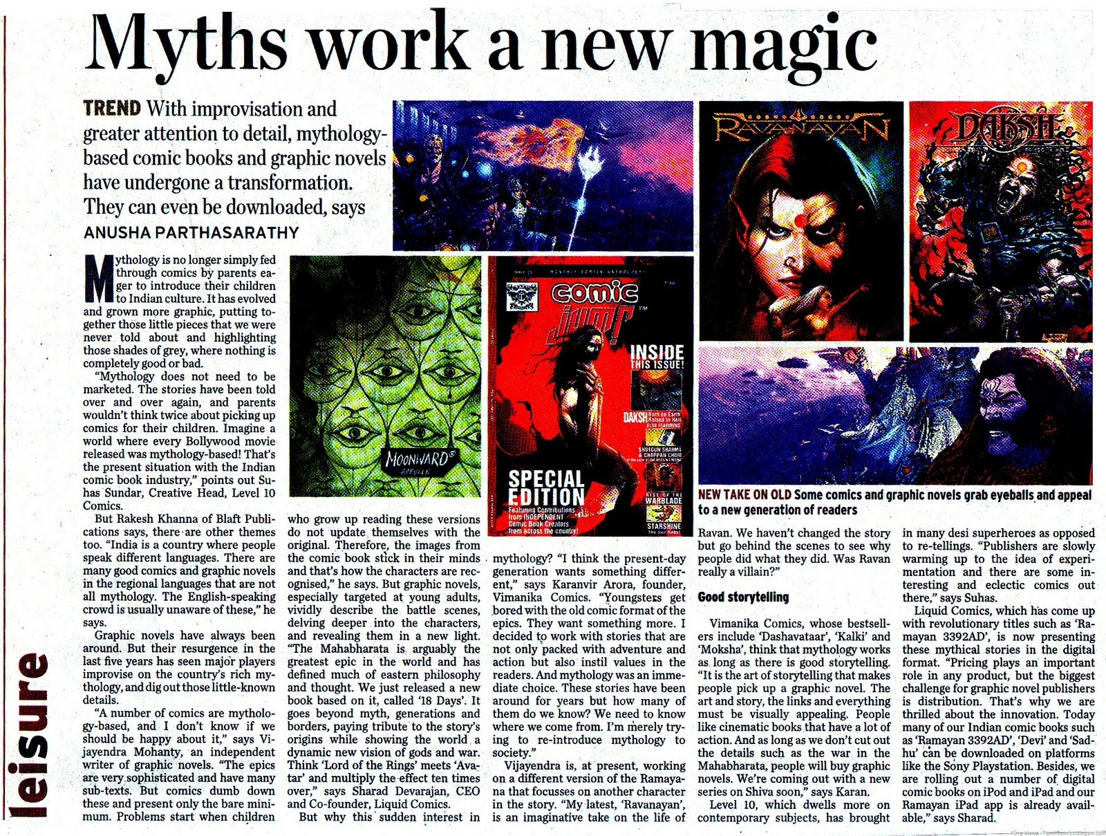 [The Hindu Metro Plus Chennai Edition Dated 20th April 2011 Wednesday Mythological Comics[3].jpg]