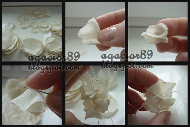 biżuteria DIY moda instrukcja- naszyjnik z kwiatów krok po kroku